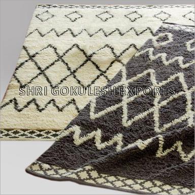 Wool Shaggy Floor Rugs Back Material: Woven Back