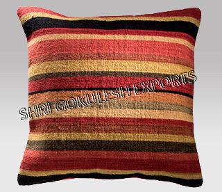 Handmade Woolen Sofa Cushion Pillow Covers Dimensions: 45X45  Centimeter (Cm)