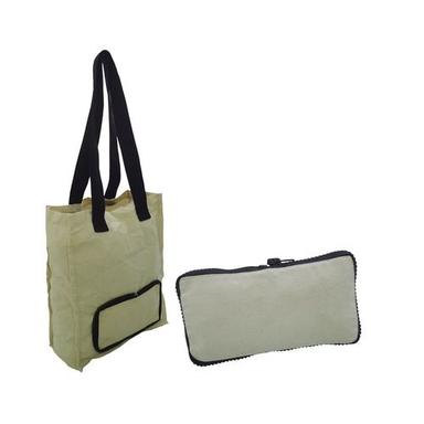 8 Oz Natural Cotton Canvas Folding Shopping Tote Bag Capacity: 5 Kgs Kg/Day