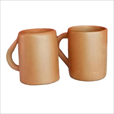 Red 2 Pcs Terracotta Coffee Cup
