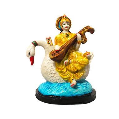 Painting Maa Sarswati Polyresin Statue/Idol