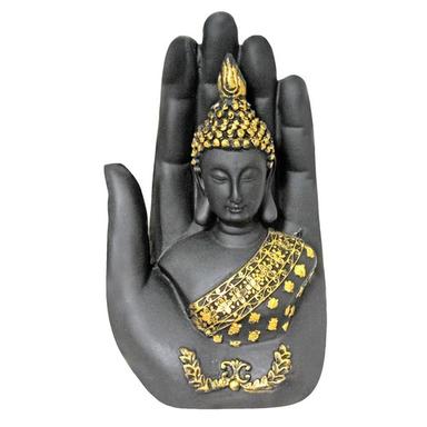 Multi Color Polyresin Hand Buddha Figurine