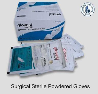 White Surgical Sterile Gloves