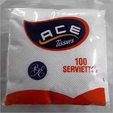 White 100 Serviettes Soft Tissue Paper