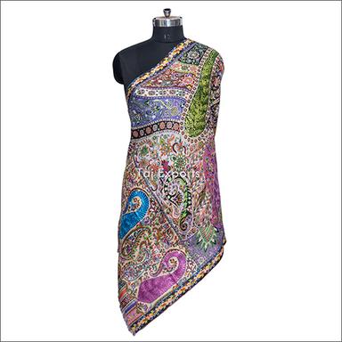 Multicolor Embroidery Silk Wool Scarves