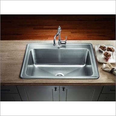 Stainless Steel Single Bowl Kitchen Sink Size: 24X18X9 Inch