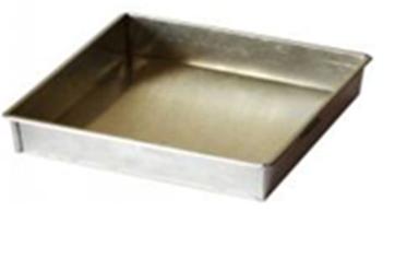 Aluminum Square Cake Mould Fix Bottom Welding 5X5 Inch (2 Inch Height)