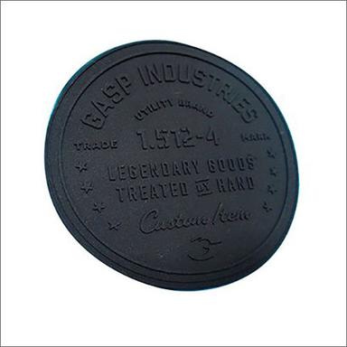 Black Rubber Round Patches