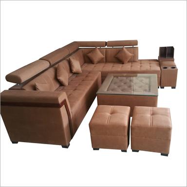 Brown Leather Leaving Room Sofa