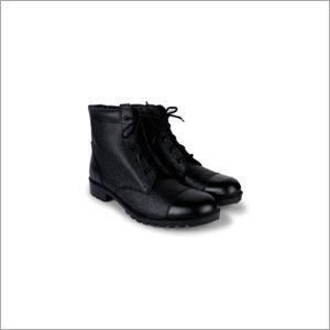 Leather Mens High Ankle Black Jungle Boots