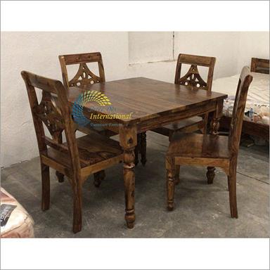 Wood Wooden 4 Seater Dining Set