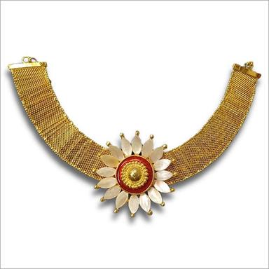 Golden Brass Plate Necklace