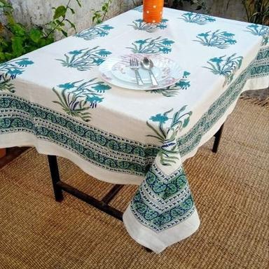 Square Hand Block Printed Cotton Table Cover