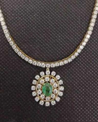 Ladies Real Diamond Chain Necklace Diamond Carat Weight: 8.00 Carat