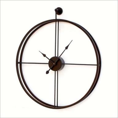 Black Iron Decorative Wall Clock