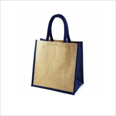 Brown Jute Plain Shopping Bag