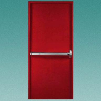 Red Steel Fire Resistant Door