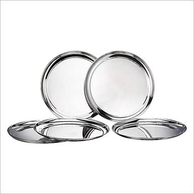 Silver 22G Stainless Steel Round Plate