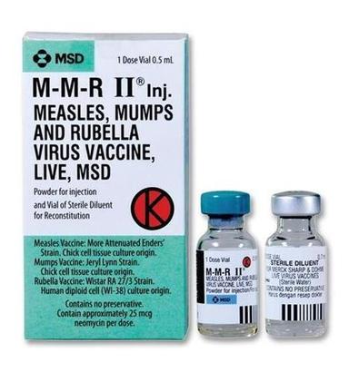 Measles Vaccine Mumps Virus Vaccine Rubella Vaccine Specific Drug