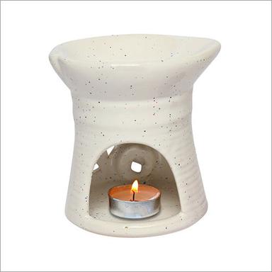 Ceramic Aroma Tea Light Burner Off-White Colour Diffuser Pot