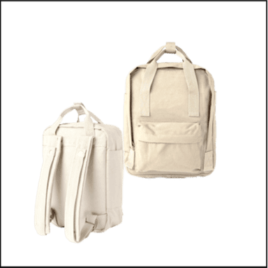 Creme Canvas Backpack