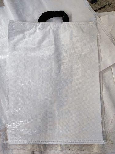 White Pp Woven Handle Bags