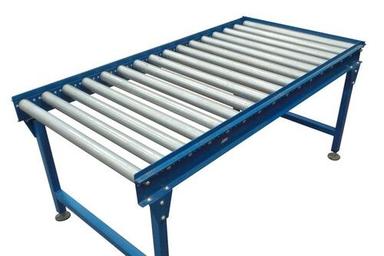 Silver Powerised Roller Conveyor