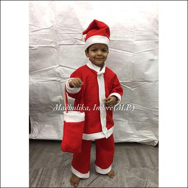 Red & White Kids Santa Claus Costume