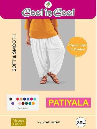 Ladies White Patiyala Salwar Size: Xxl