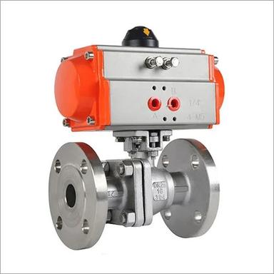Polished Pneumatic Actuator With Ball Valve