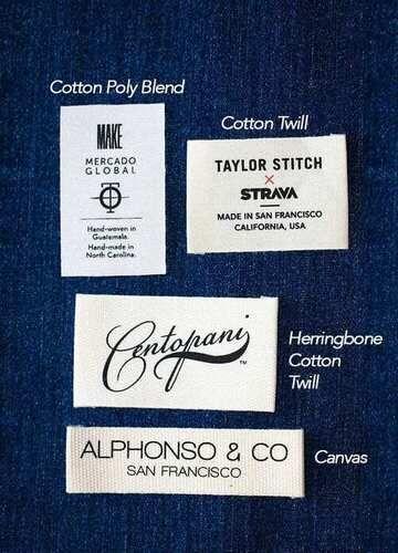 Any Customize Shape Textile Labels