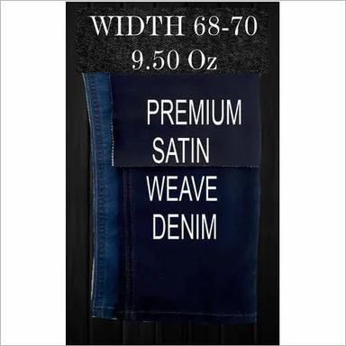 Indigo Premium Satin Weave Denim Fabric