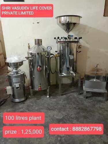 Stainless Steel Soya Milk Plant 1 Hp 100 Litre Capacity Per Hour