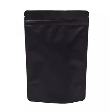 Plastic Black Zip Lock Stand Up Pouch