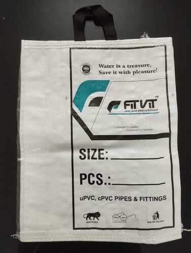 White Pp Woven Bag For Upvc Cpvc Fittings