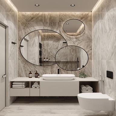 Satin Designer Bathroom Vanity