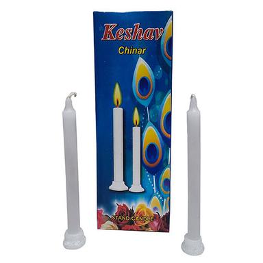 White Keshav Chinar - 4Pcs Candles