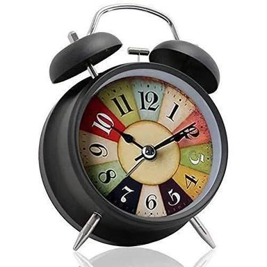 17.5X12.5X5.5Cm Black Metal Alarm Clock Gender: Unisex