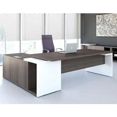 Brown And White Office Executive Designer Table