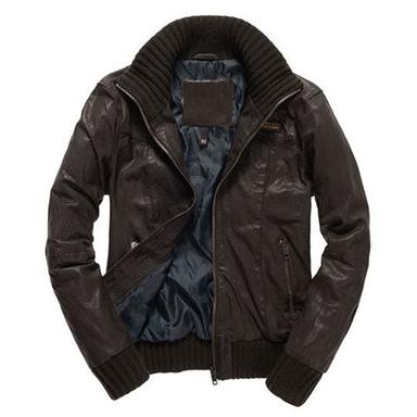 Winter Stylish Brown Leather Biker Jacket