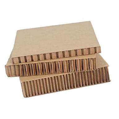 Brown Cardboard Square Honeycomb Panel
