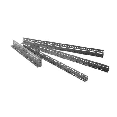 Black Industrial Slotted Angles