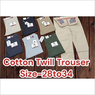 Oxford Cotton Twill Mens Trousers