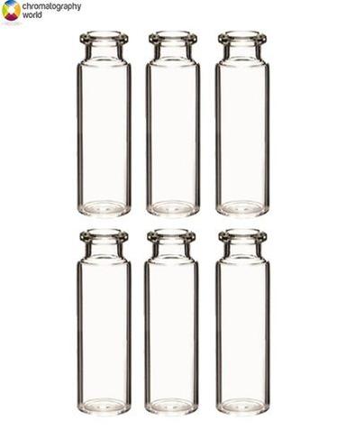 Glass 20Ml Hs Crimp Clear Glss Vials 23 X 75Mm Flat Bottom (Pk100)