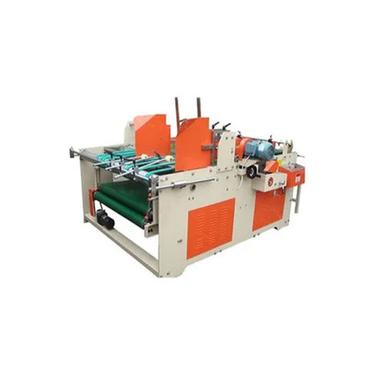 Orange Semi Automatic Flap Gluing Machine