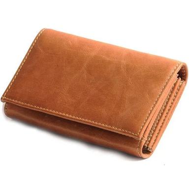 Tan Leather Purse Design: Ladies Hand Usage