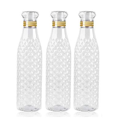 Transparent Crystal Diamond Water Bottle Set Of 3 Pieces