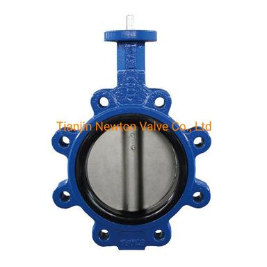 SS Electromagnetic Pneumatic Actuator Lined with Industrial Control Lugged Butterfly Valve