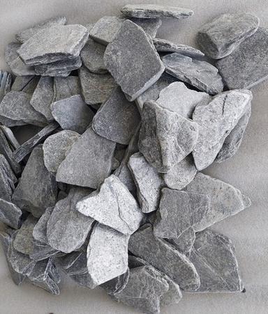 Silver Grey Quartzite Slate Tumbled Plum / Gravels / Paddle Stones Size: 3 - 10 Cm