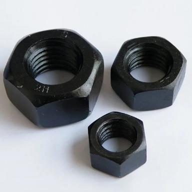 Black 2H Hex Carbon Steel Nut